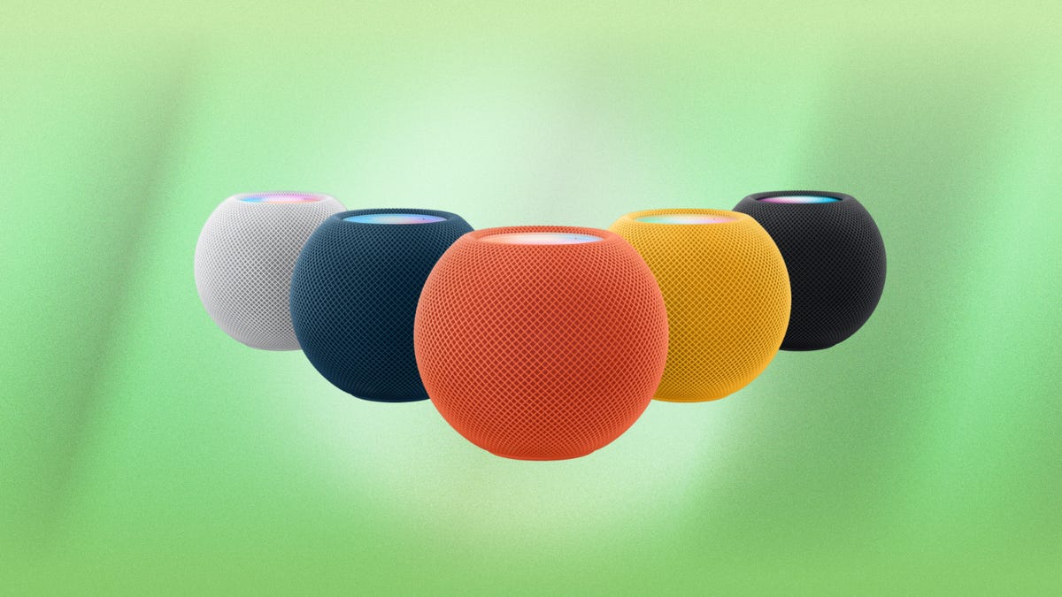 Apple HomePod mini in all five colors