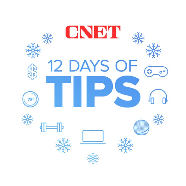 CNET 12 Days of Tips logo