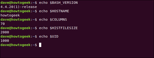 echo $BASH_VERSION in a terminal window