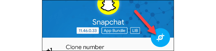 Tap the clone icon.