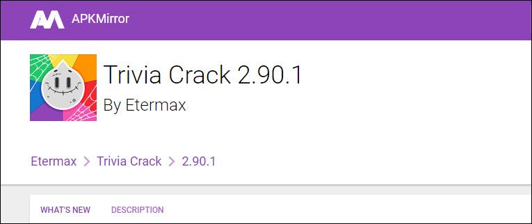 APKMirror app listing.