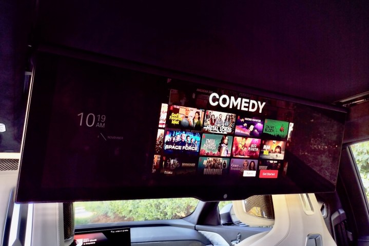 The 2023 BMW i7's Theater Screen.