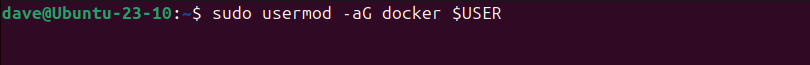 Adding a user to the docker group on Ubuntu