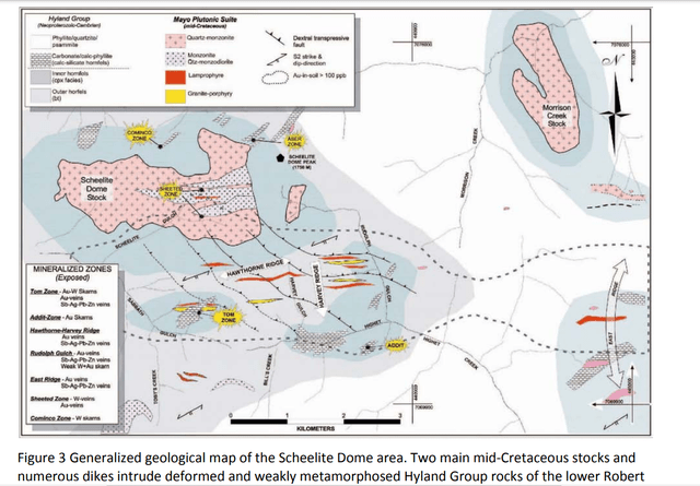 Gold Dome Mineralized Zones