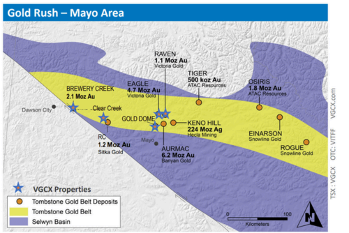 Victoria Gold Properties & Other Deposits/Mines