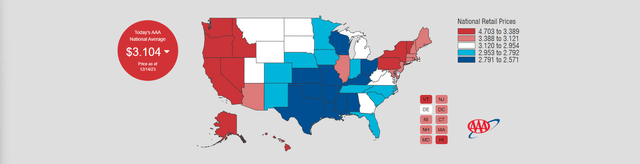 National Average Gas Prices