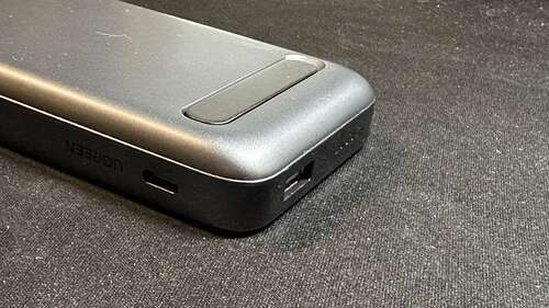 Ugreen Foldable Kickstand Battery - USB-A and USB-C ports, and battery status bar