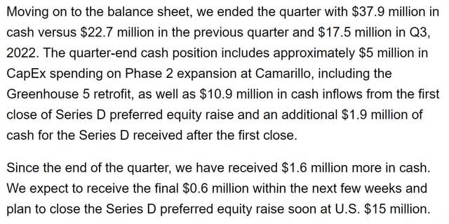 GLASF glass house brands guidance