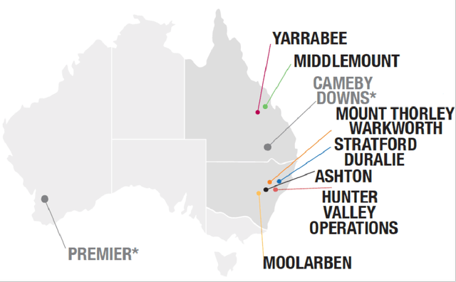 The Location Of YACAF's Coal Mines