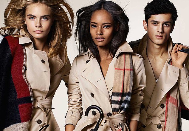 Fashion victim: Shares in British fashion house Burberry fell 3.3% after HSBC's gloomy report about the luxury goods industry