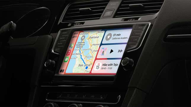 Apple CarPlay shown