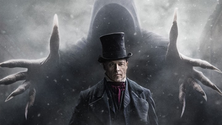 Guy Pearce as Scrooge in A Christmas Carol.