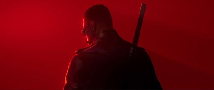 Blade in the announcement trailer for his new game.