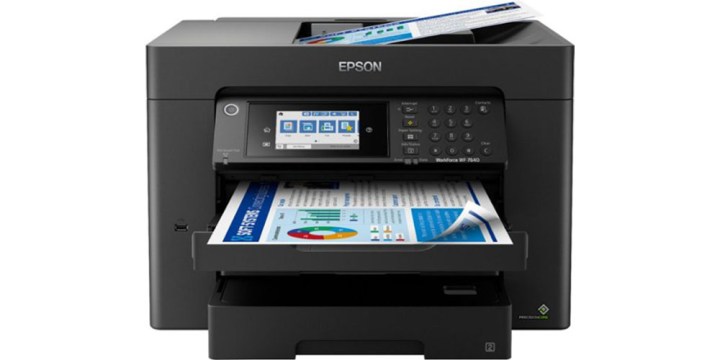 The Epson Workforce WF-7840 on a white background.