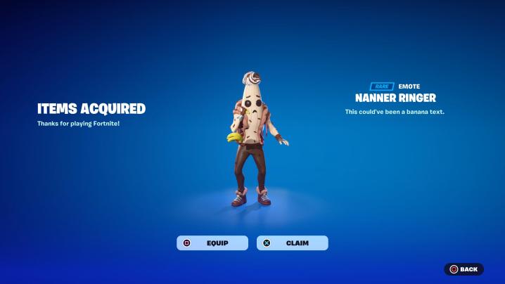 Nanner Ringer emote in Fortnite