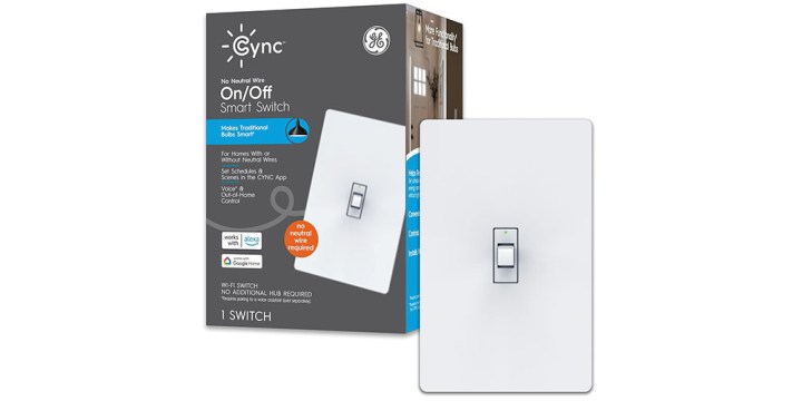 The GE CYNC switch on a white background.