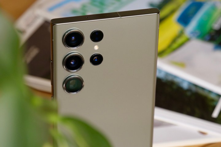 The Galaxy S23 Ultra's camera module.