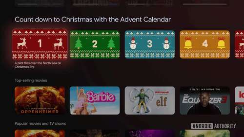 Google TV advent calendar Android Authority 1