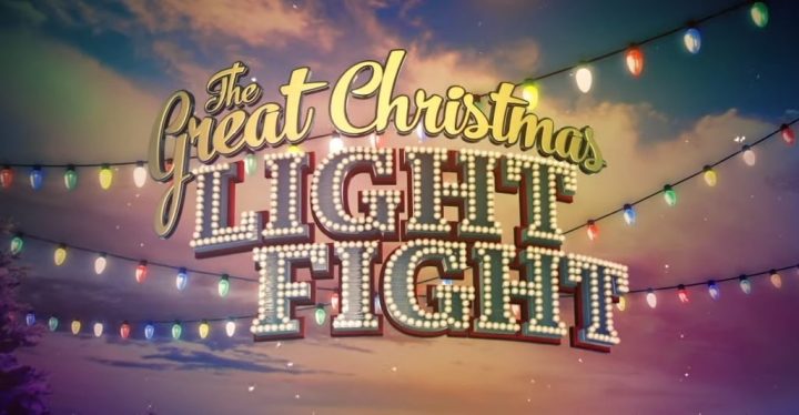 The title screen for "The Great Christmas Light Fight."