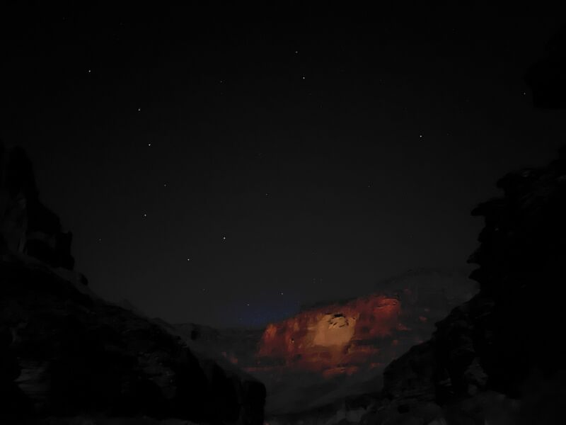 Stars over the Grand Canyon.