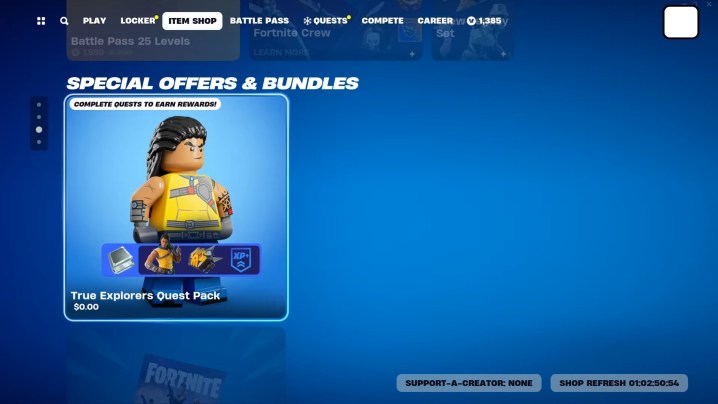 The trailblazer tai skin in Lego Fortnite.