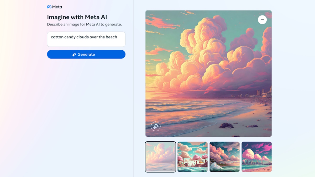 Meta AI Imagine Image Generator 3