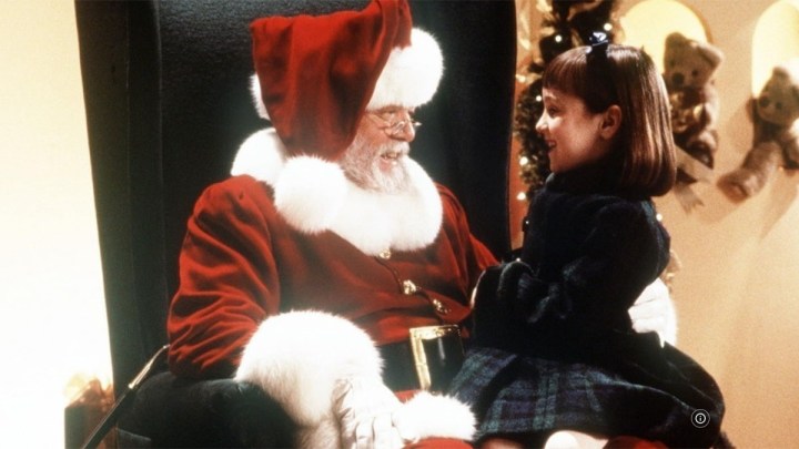 Richard Attenborough and Mara Wilson in Miracle on 34th Street.