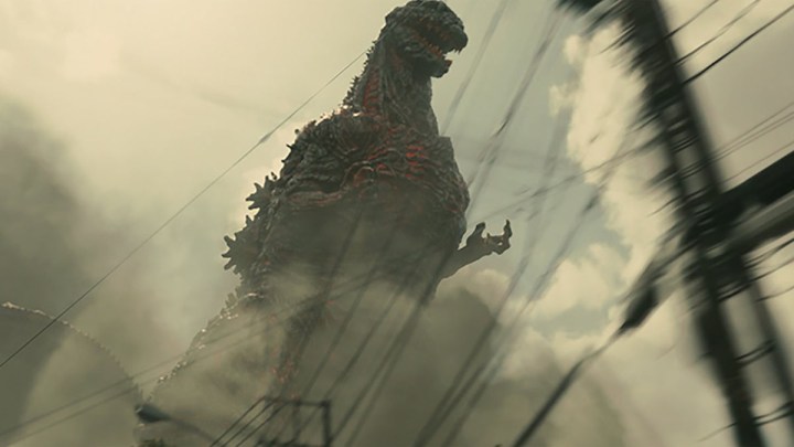 Godzilla attacks in Shin Godzilla.