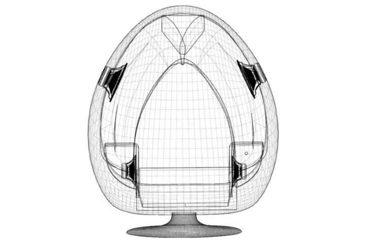 Diagram of speaker placements within the Solodome.