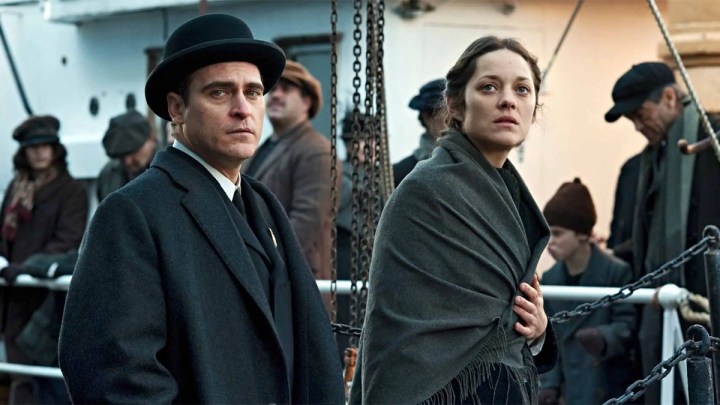 Joaquin Phoenix. and Marion Cotillard in The Immigrant.