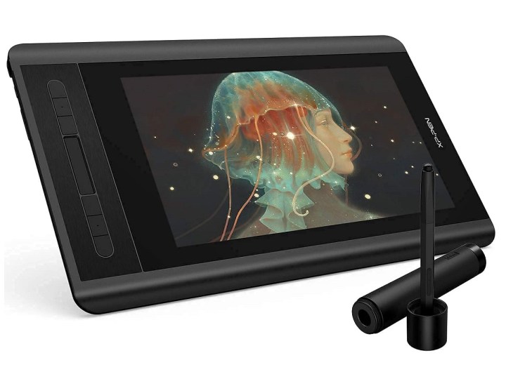 The XP-Pen Artist 12 drawing tablet with its pen.