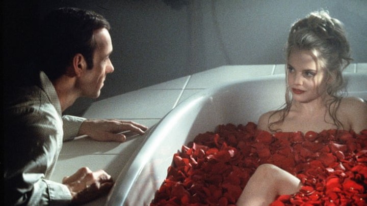 Kevin Spacey and Mena Suvari in American Beauty.