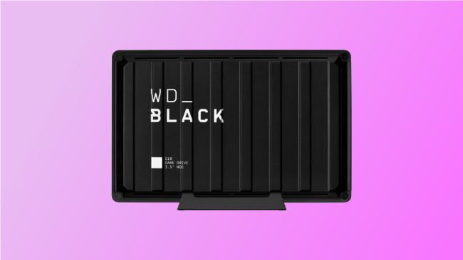 WD Black on pink background