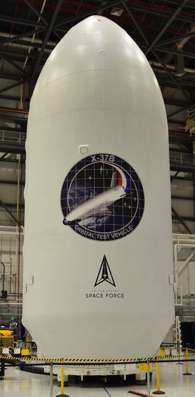 The fairing holding the spaceplane.