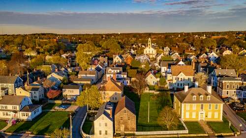 Aerial view of Portsmouth, New Hampshire