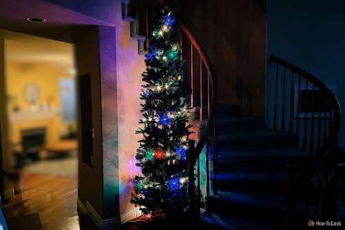 Govee Christmas Tree String Lights on a 9-foot tree