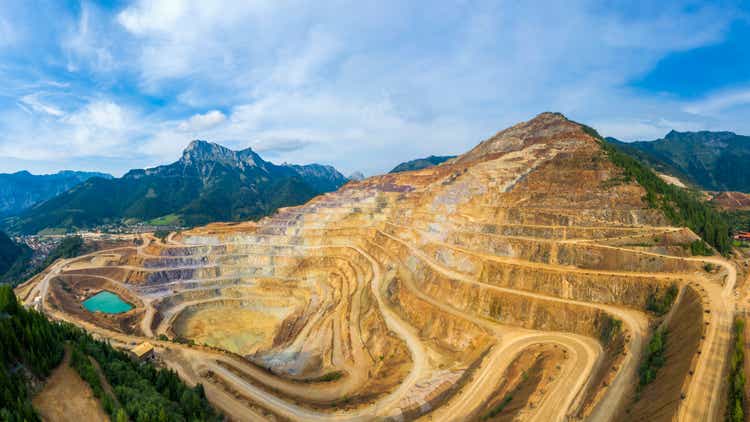 Open Pit Panorama Erzberg, Styria - Aerial view