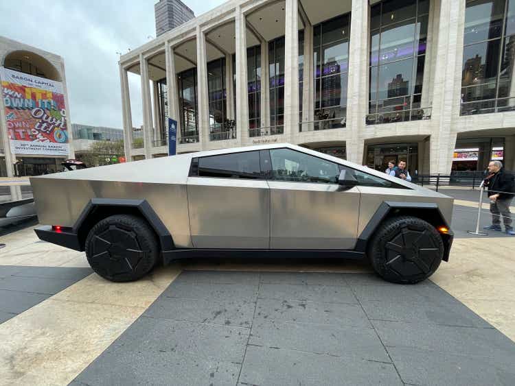 Tesla Cybertruck on public display at NYC