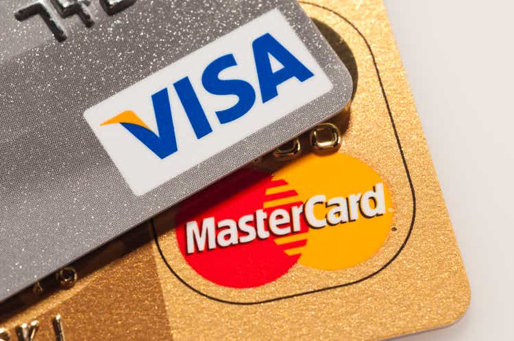 Visa and Mastercard logos