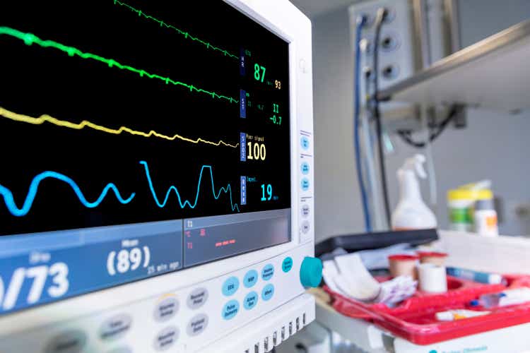 Monitors used in cardiology surgery