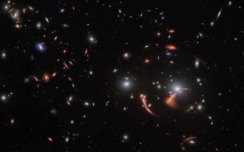 The James Webb Space Telescope captured warped galaxies in deep space.