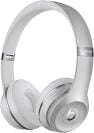 a white pair of Beats Solo3 Wireless On-Ear Headphones on a white background