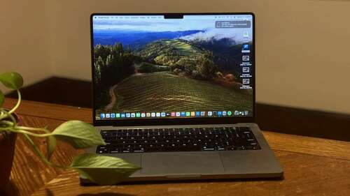 M3 14-inch MacBook Pro on a table