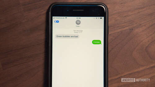 ios imessage green bubble