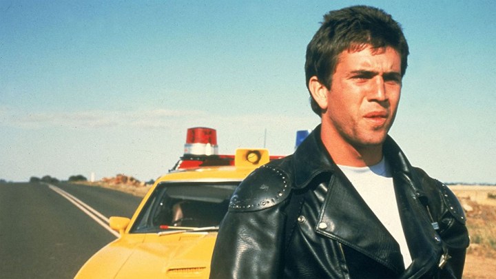 Mel Gibson in Mad Max.