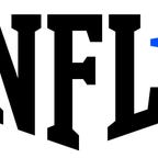 The logo for sports TV streaming service NFL Plus on a white background.