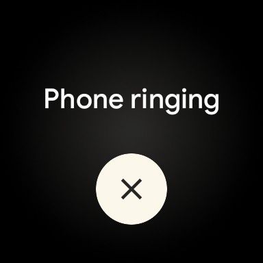 Pixel Watch ringing a phone.