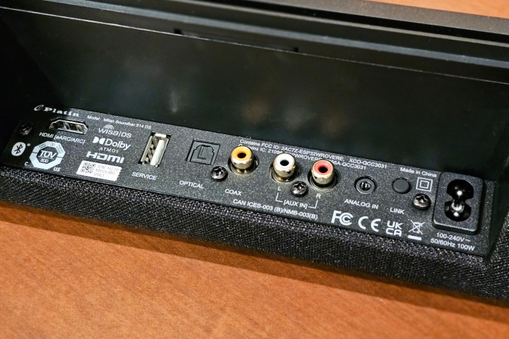 Platin Audio Milan 5.1.4 ports.