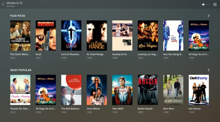 Plex Free Movies and TV screen.