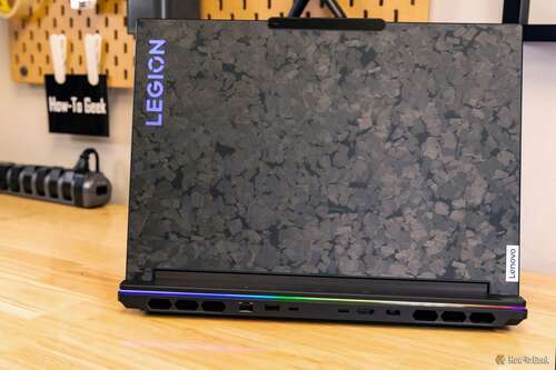 rear of the open lenovo legion 9i